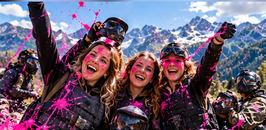 Groupe d'amies en fête pour un enterrement de vie de jeune fille